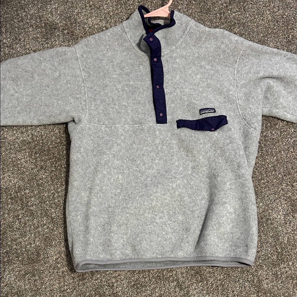 Vintage Patagonia Gray Zip Up Sweater